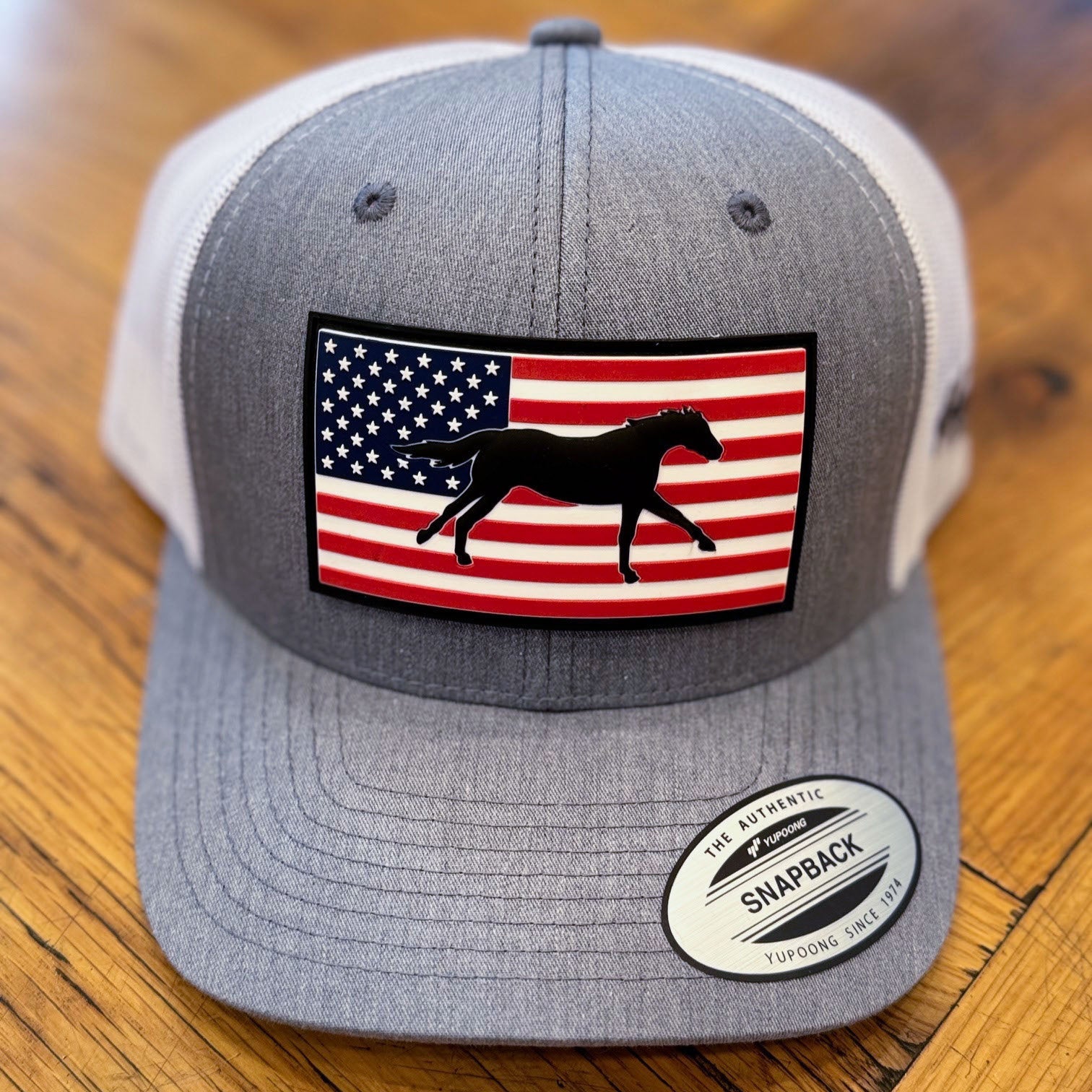 American Flag Rubber Patch Hats
