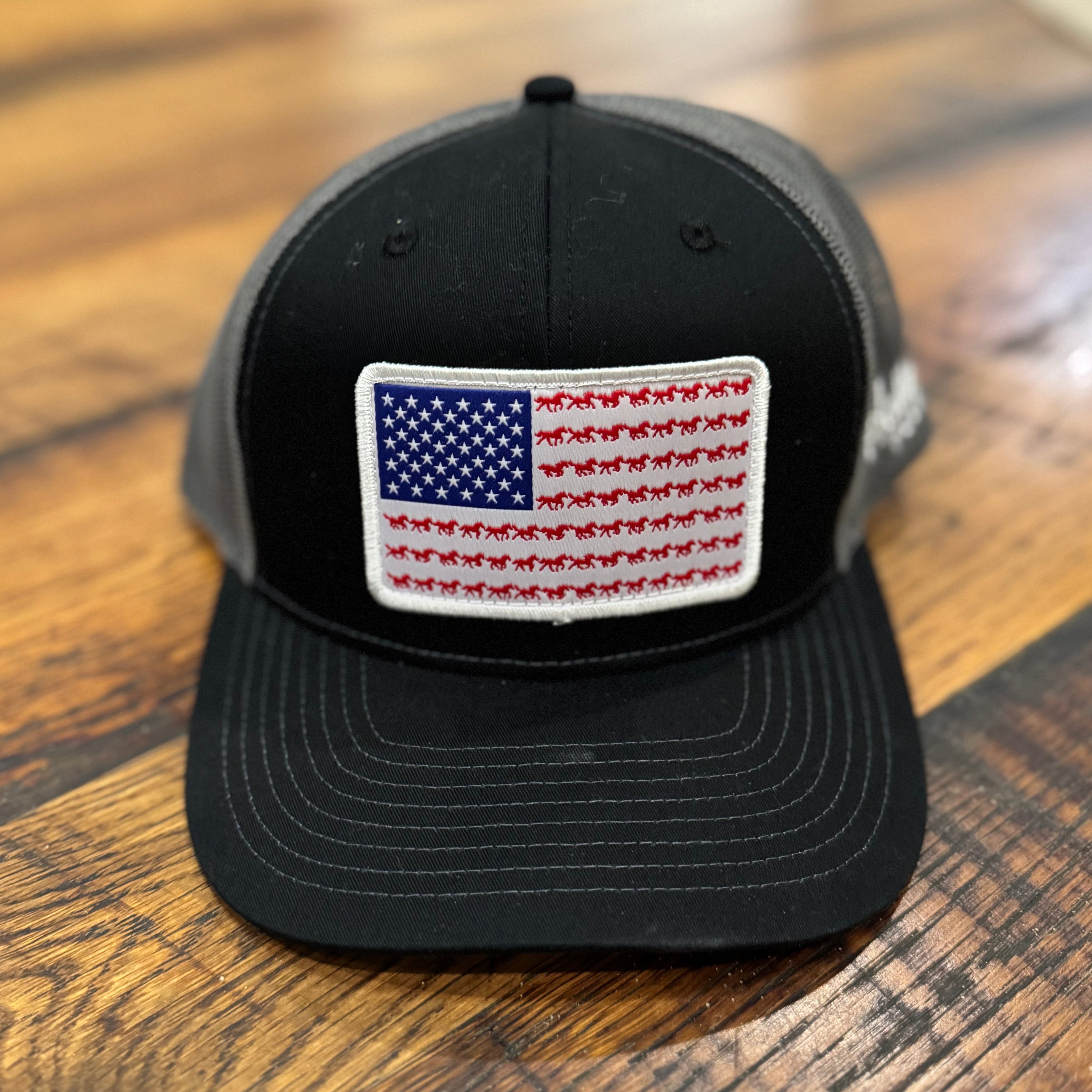 Running Horse Flag Hat