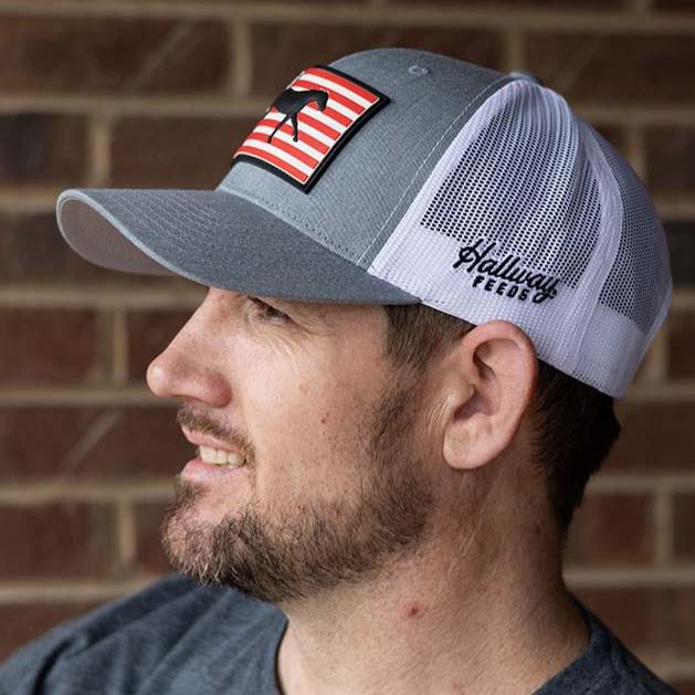 American Flag Rubber Patch Hats