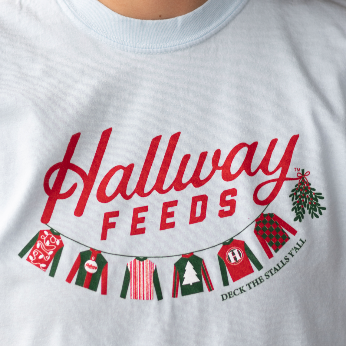 Deck The Stalls Shirt: reduced from $25 down to $20 while supplies last!