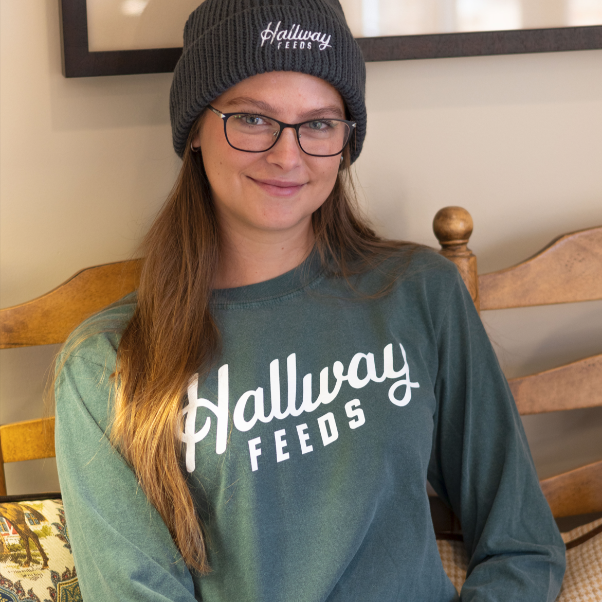 Hallway Feeds Logo Long Sleeve T-Shirt